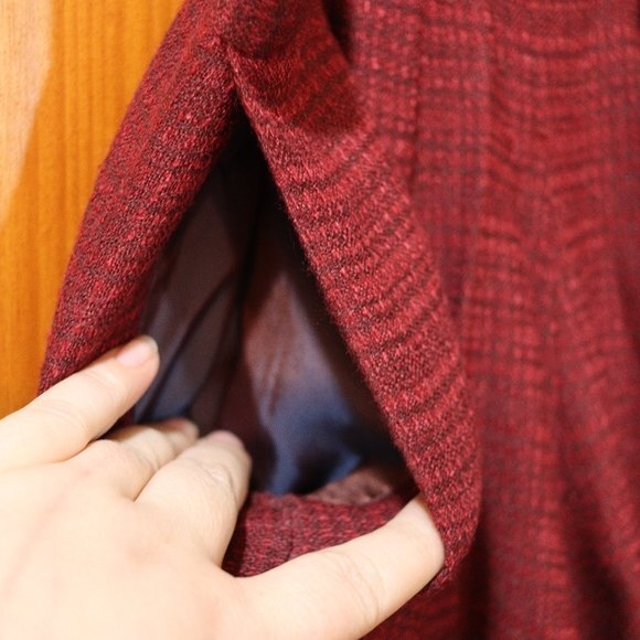 Alice Berry Vintage Red Oversize Doleman 80s Pant Suit Blazer Set Medium - Picture 11 of 16